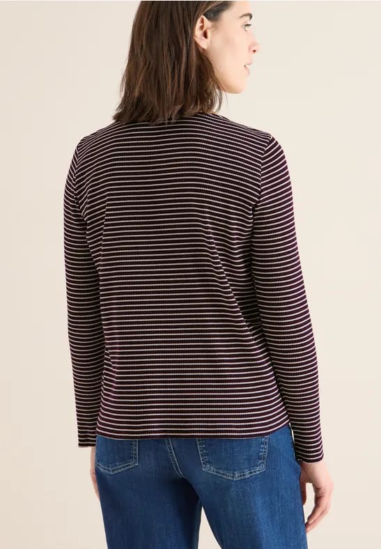 Gestreept shirt met lange mouwen