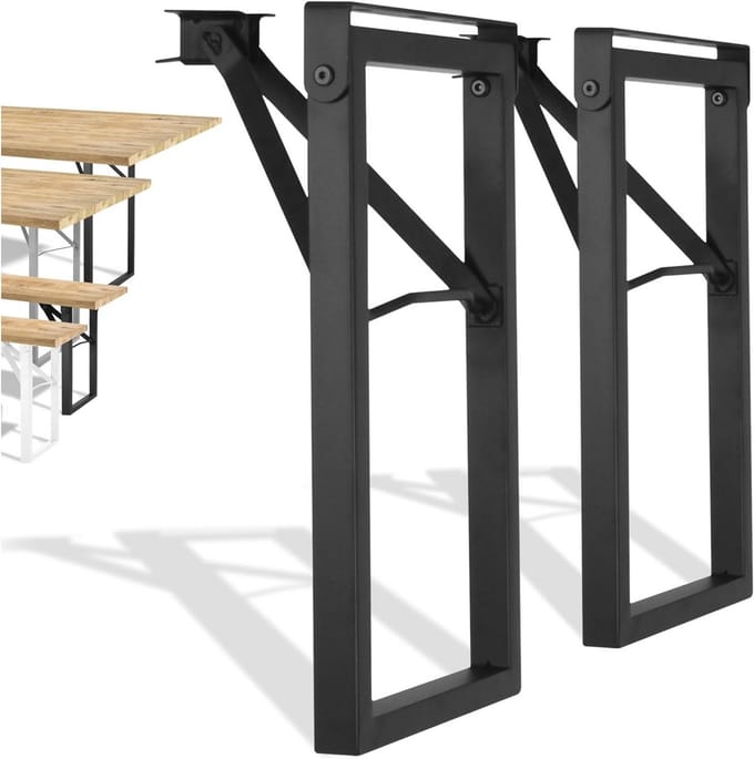 Inklapbare Tuinbank Set van 2 - Stabiel en Multifunctioneel voor Tuin, Terras en Camping