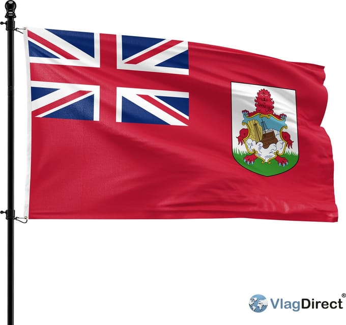VlagDirect - Bermudaanse vlag - Bermuda vlag - 90 x 150 cm.