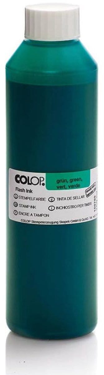 Colop Flash inkt | groen | fles van 250 ml