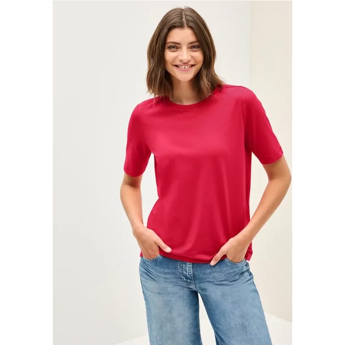 Basic Shirt met ronde hals