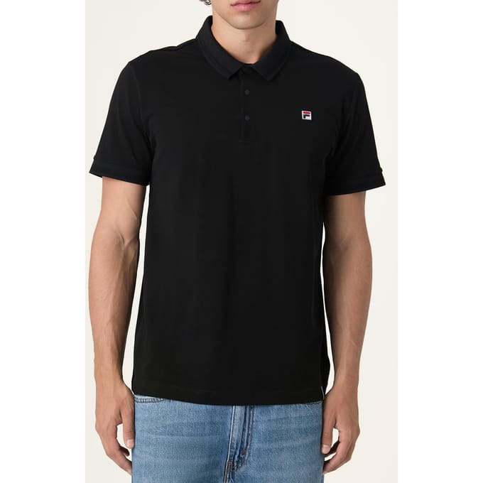 FILA Monza Regular Poloshirt Black Größe: M | Poloshirts Outlet | Herren | Schwarz