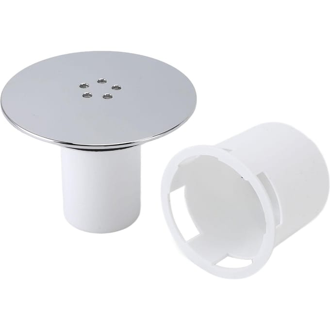 Douchevloerafvoer Multifunctioneel Modern Stijlvol Geurbestendig Badkamervloerafvoer met Haarvanger voor Badkamer white