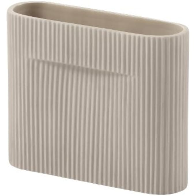 Muuto Ridge Vaas - beige - H 16.5 cm