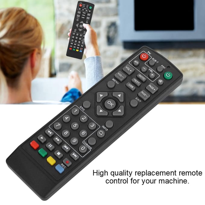 Décodeur de remplacement de haute qualité Télécommande ABS durable blanc