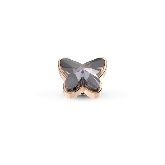Melano Twisted Butterfly Steentje Crystal Silver Night Rosé