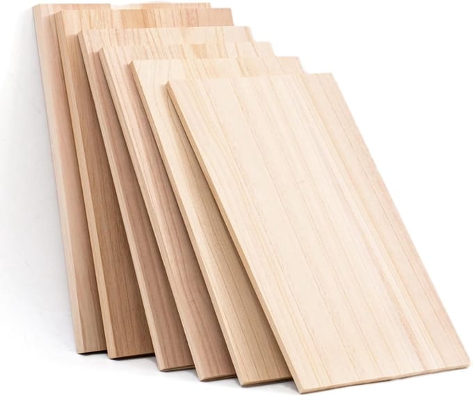Houten planken - Knutselhout - Doe-het-zelf projecten - Glad oppervlak - 70x40 cm - Lichtgeel
