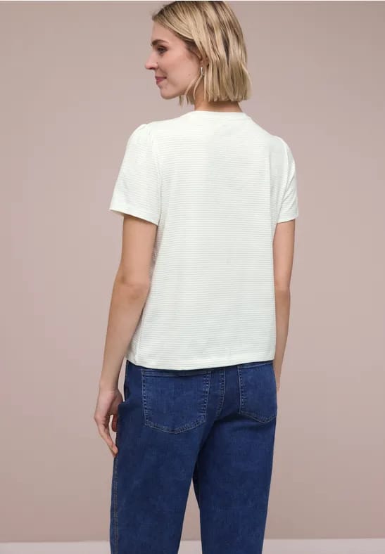 Gestreept shirt met glitter
