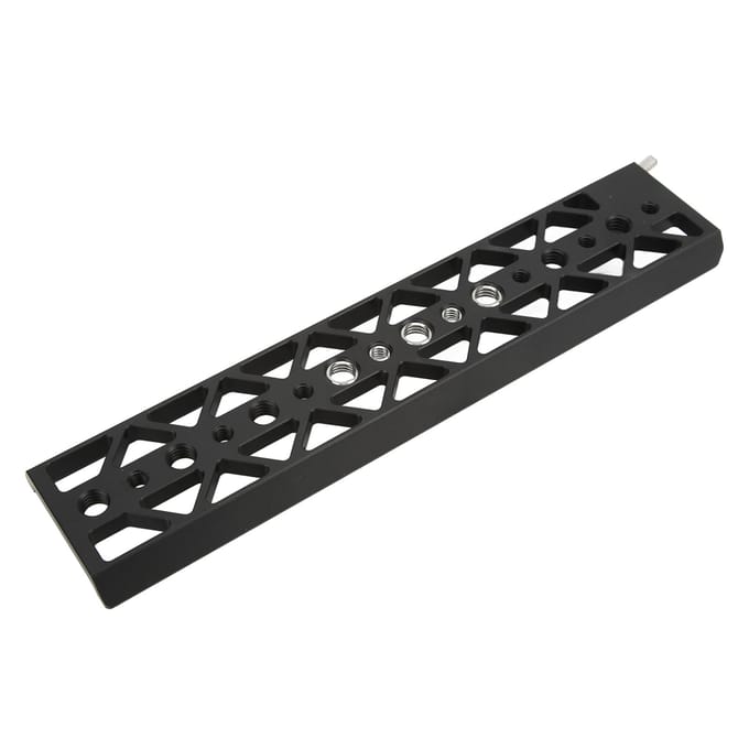 Camera Veiligheid Dovetail Plaat met 3/8 Inch Schroefgat voor het Monteren van Statief en Andere Accessoires black