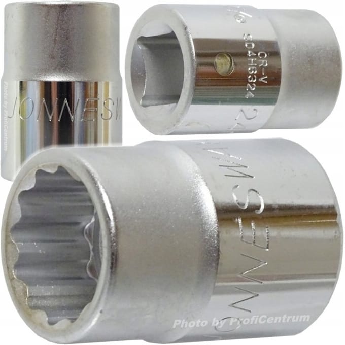 Dopsleutel 22mm 12-kant 3/4" Jonnesway Chroom-Vanadium Staal