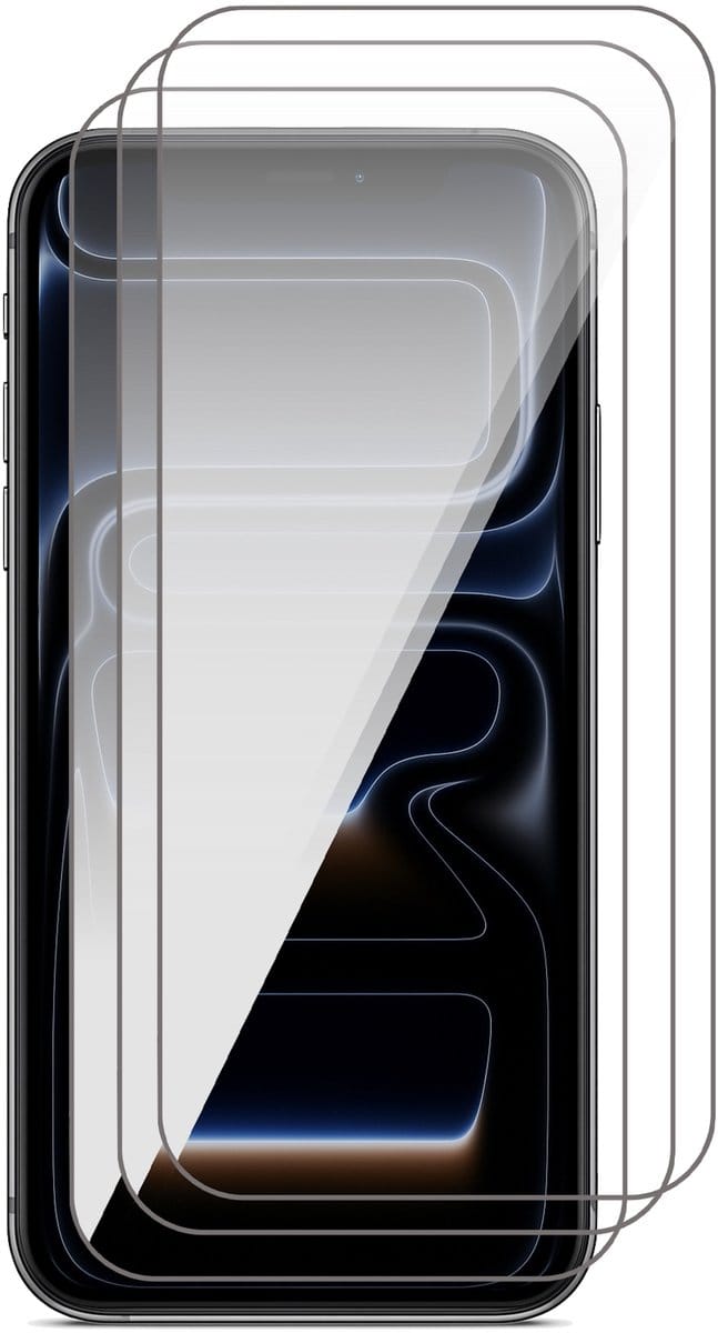 Screenprotector geschikt voor iPhone 17 Pro - 3x Glas Screen Protector