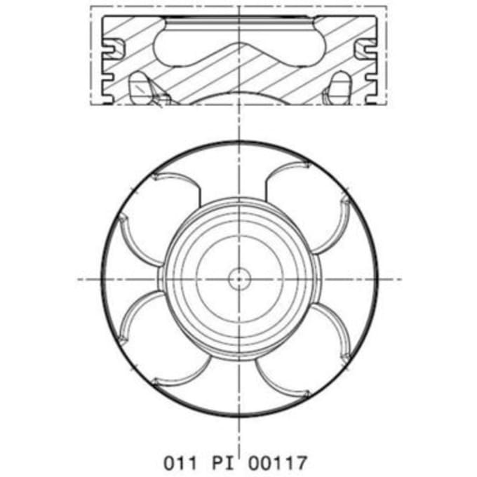 Zuiger MAHLE 011 PI 00117 000