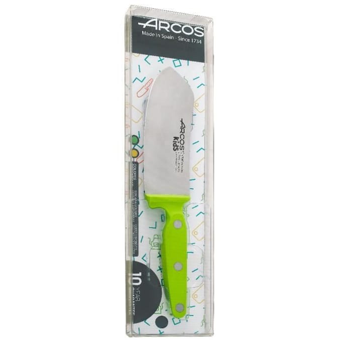 Couteau de cuisine enfants - ARCOS - ARCOS Kids - Lame 100 mm - Acier Inoxydable Nitrum® - Garde protectrice