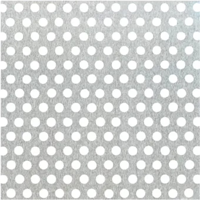 Alberts Geperforeerde Plaat - Aluminium - Natuur - Ronde Perforatie - 120x1000x0,8mm