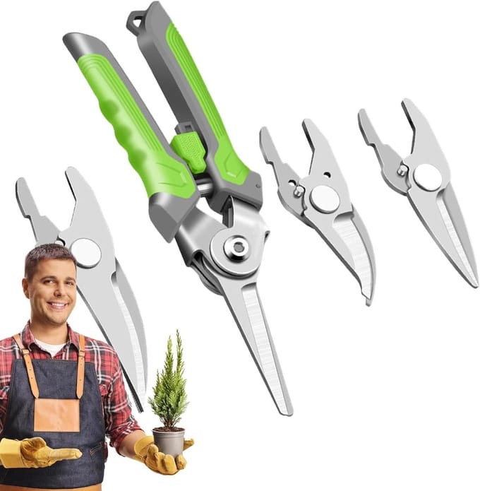 Tuinschaar - Snoeischaar Hegschaar - Takken Snoeien - 4-in-1 Multifunctioneel - 698 gram - Niet gespecificeerd