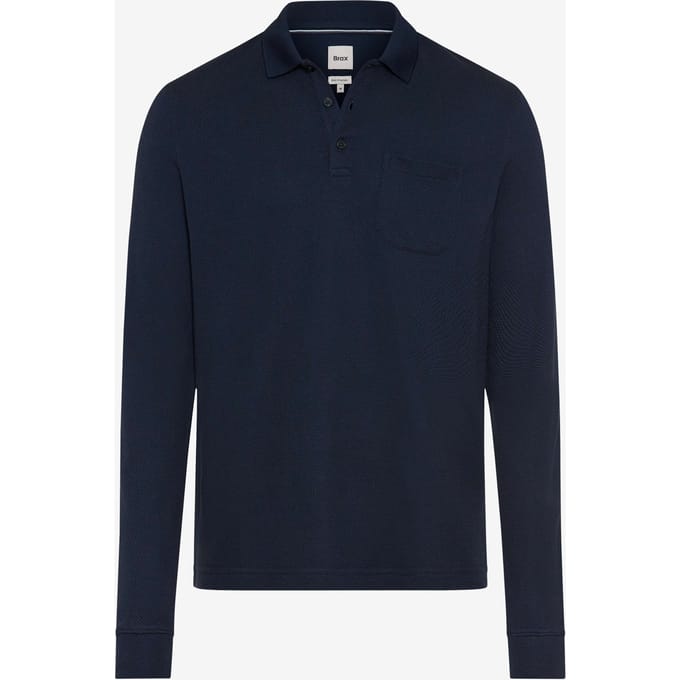 Brax Heren Poloshirt  Style PHARELL navy, donkerblauw, maat M
