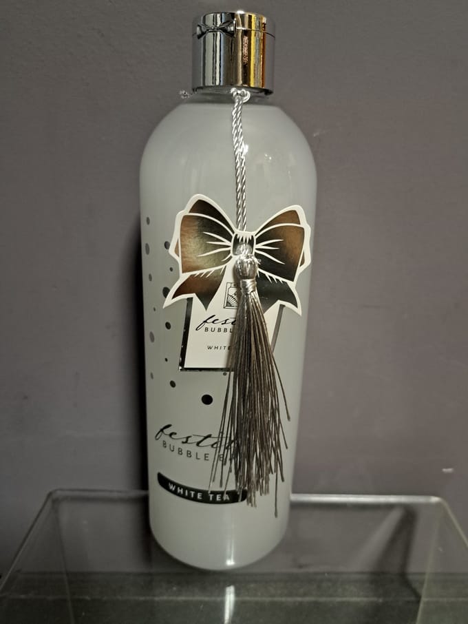 geschenk badschuim - witte thee