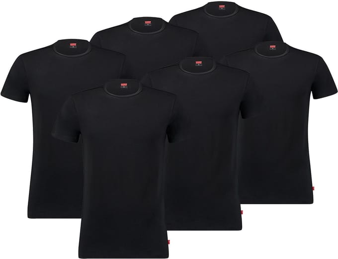 6-pack Levi's heren T-shirt 6-pack