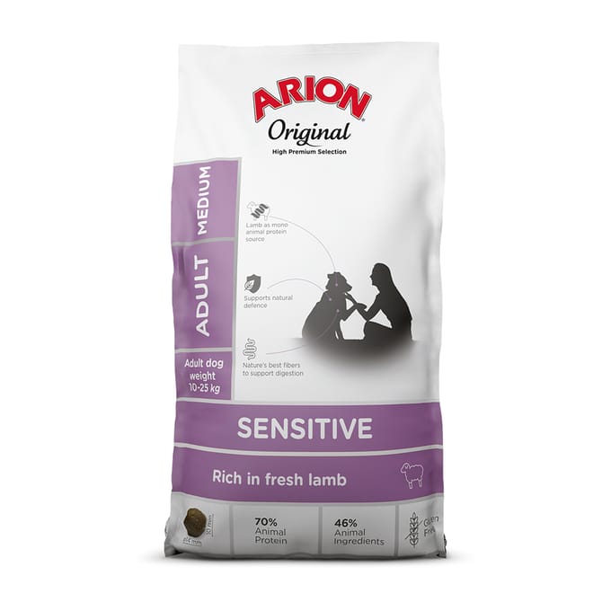 Arion hondenvoer Original Maintenance Adult Sensitive Medium 12 kg - Hond
