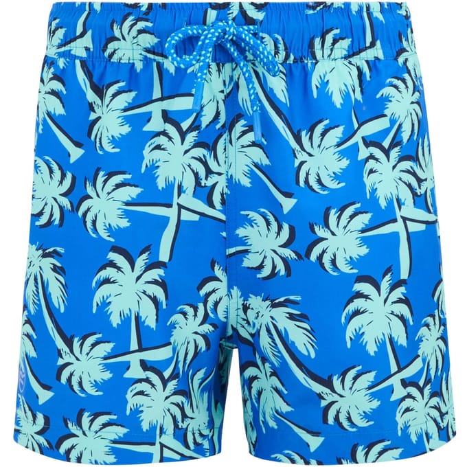 Regatta Skander Palmboom Zwemshort Kinderen/Kinderen (Sonic blauw/IJsgroen)