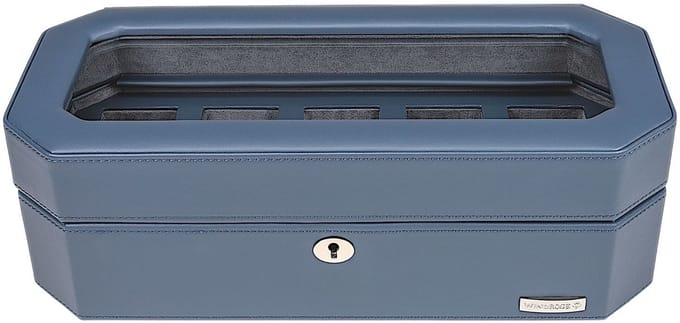 WINDROSE sieradendoos Tempora Watch Box Blue donkerblauw