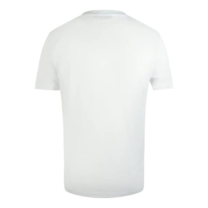 Cavalli Class Gebarsten Gespoten Logo Wit T-shirt