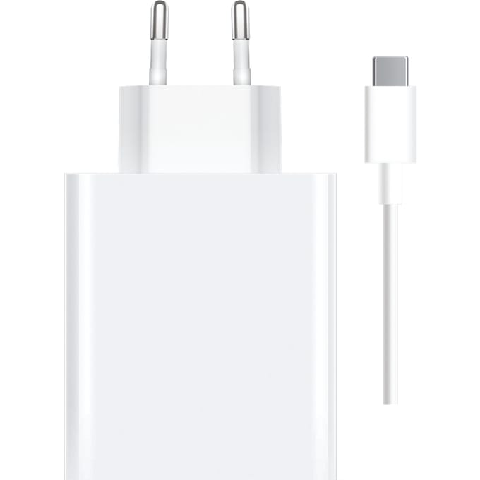 Xiaomi Originele power adapter met USB-C kabel - oplader - USB-A poort + USB-A naar USB-C kabel - 120 Watt - Wit