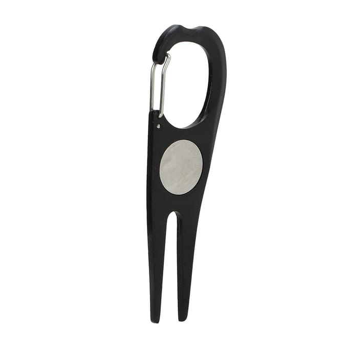 Outil de relèvement de golf, fourche de green de golf en alliage d'aluminium, fourche de golf magnétique, outils de réparation de pelouse gray