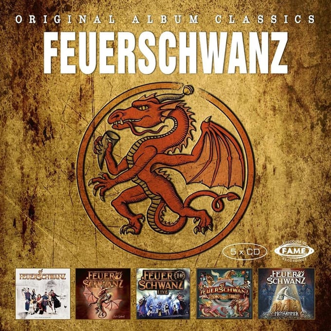 Feuerschwanz CD - Original album classics - voor Geen - standaard