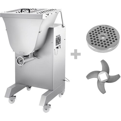 GGM Gastro Elektrischer Fleischwolf - Größe 32 - mit Fleischmischer - 850-1000kg/h - 2,9 kW