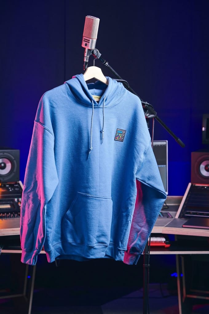 Inside Audio - Drumcomputer - Hoodie - Marine Blauw