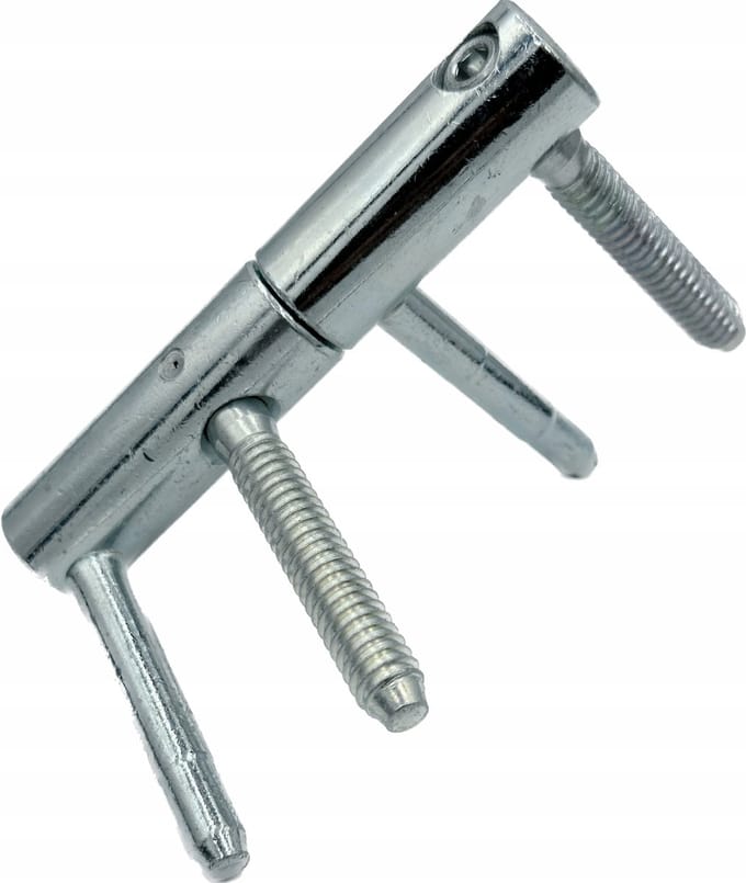 Otlav Exacta 3D verstelbaar scharnier 20mm wit verzinkt (set)