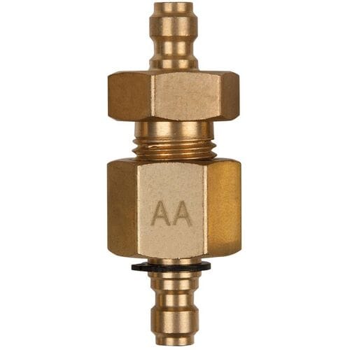 KS Tools 150.2347 Dubbel adapterstuk M14x1,5 binnen- en buitenschroefdraad en 3/8 slangaansluiting
