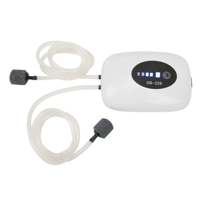 Zuurstofpomp met USB-kabel Oplaadbare Draagbare Stille Luchtpomp voor Aquarium Buitenvissen Type 2