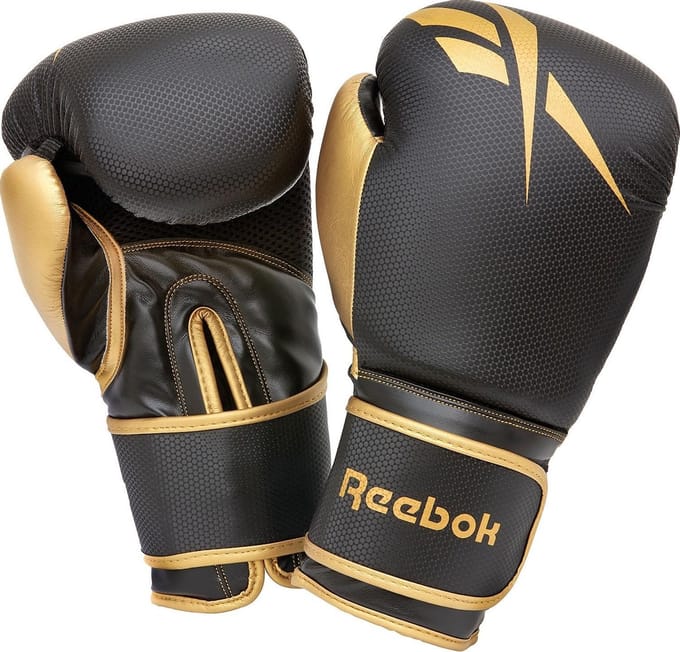 Reebok Retail 14 oz Boxing Gloves - Gold / Black
