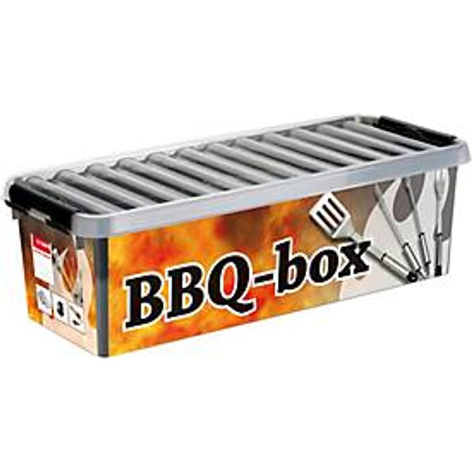 Sunware Q-Line BBQ box 9,5L - Barbecue opbergbox met inzet met vakverdeling