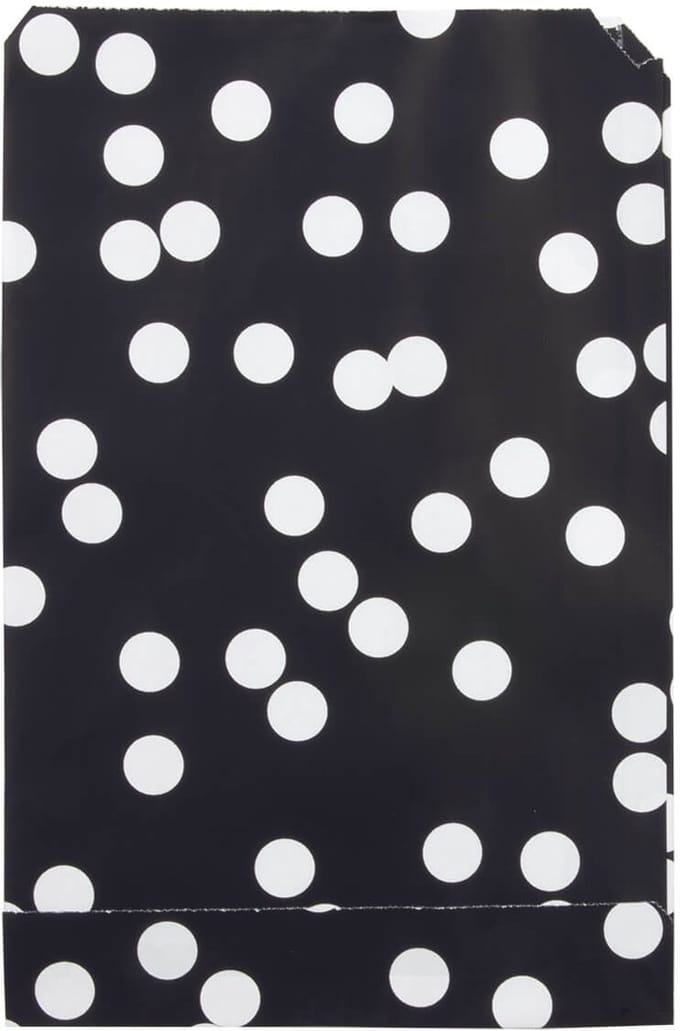 200x Papieren Zakjes Dots 17x25cm