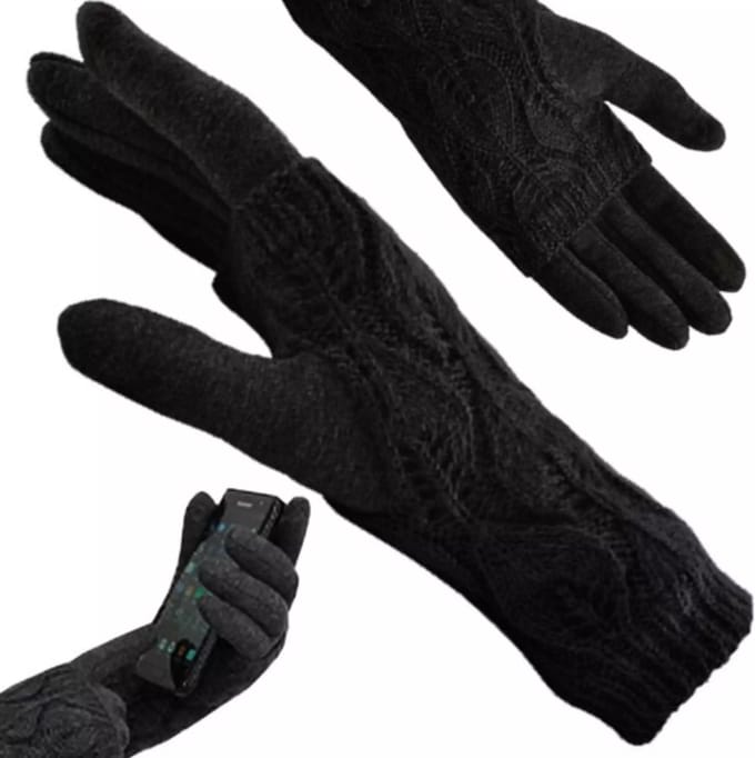 Trizand Touchscreen Handschoenen - Zwart: Stijlvolle Warmte