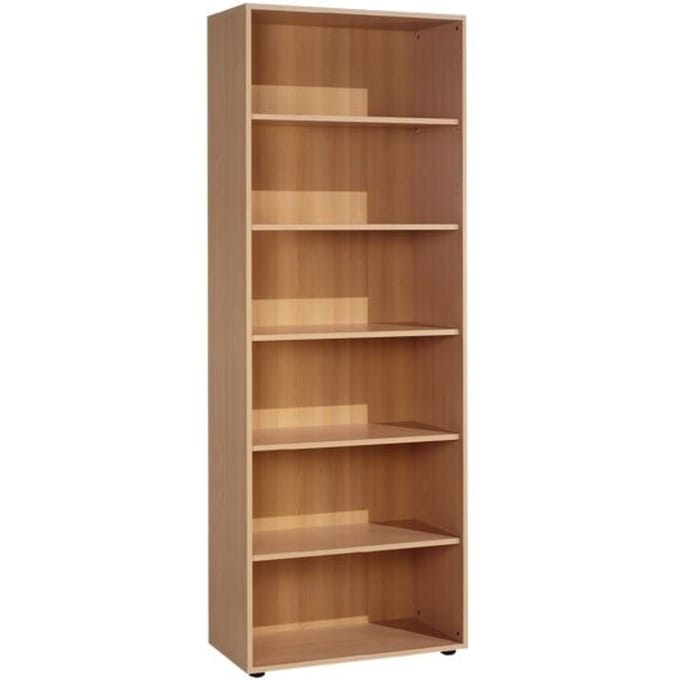PALENQUE boekenkast, 6 OH, B 800 x D 400 x H 2160 mm, beukendecor