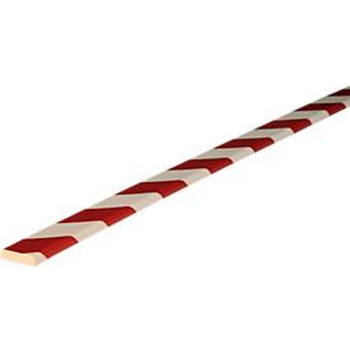 Oppervlaktebescherming type F, 5 m/rol, rood/wit
