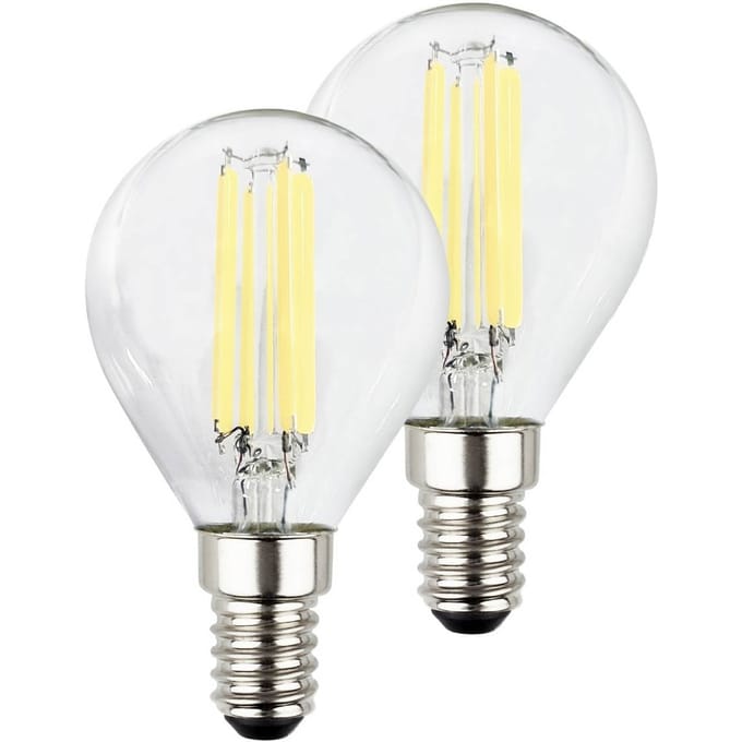 BRILONER - Ultra Efficient LED lamp - set van 2 lichtbronnen - E14 - filament verlichting - 4W - 840Lm - 2.700 K warm wit licht - Ø3.5cm
