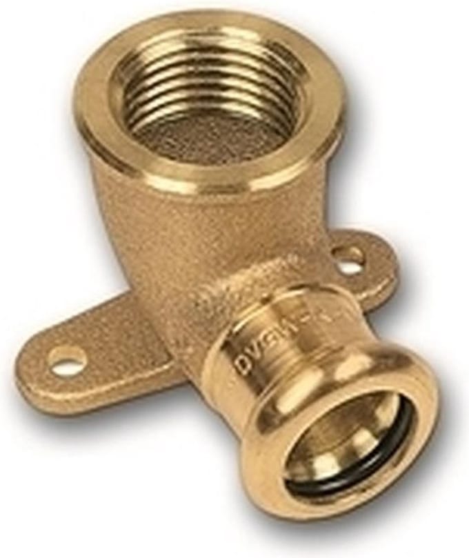 Sanha muurplaat - 1/2x15mm koper pers