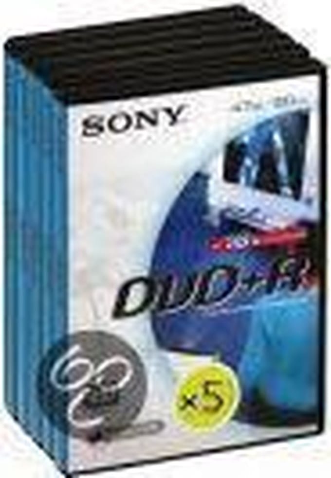 Sony DVD+R 4.7 GB 16X Video Box 5-Pack