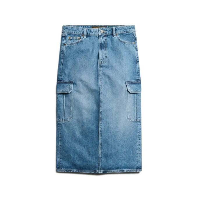 Korte spijkerrok met cargozak voor dames Superdry
