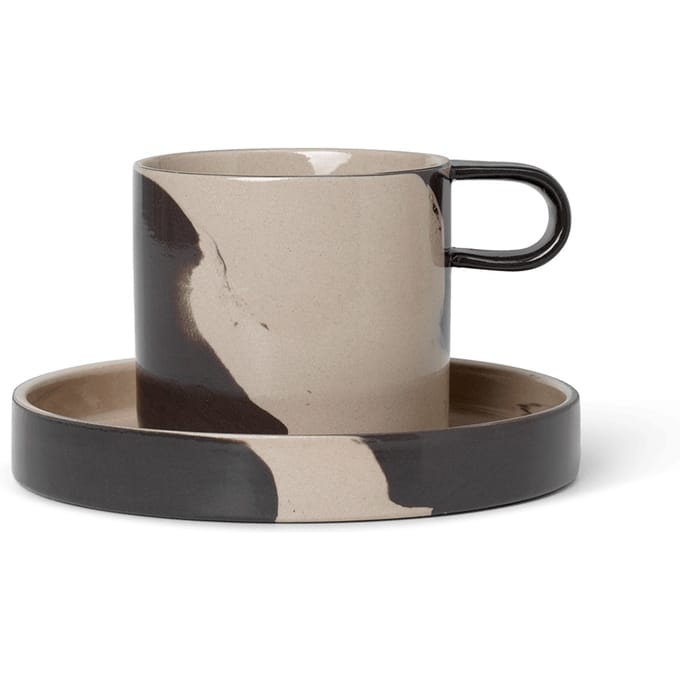 Ferm Living - Inleg kop met schotel - beige