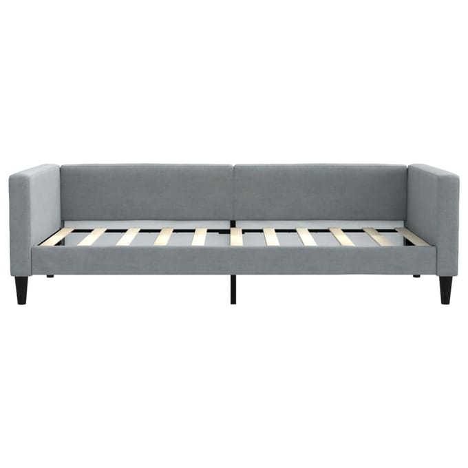 vidaXL - Slaapbank - 90x190 - cm - stof - lichtgrijs