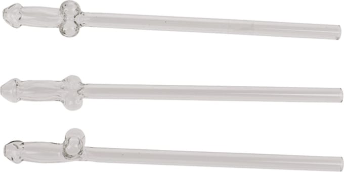 Herbruikbare Piemel Rietjes Van Glas 4 Stuks