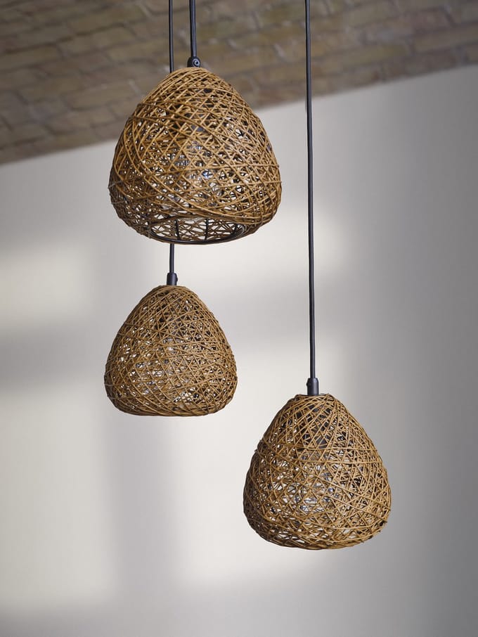 LEDVANCE Decor Paper Drop Hanglamp Plaat 3XE27 Beige