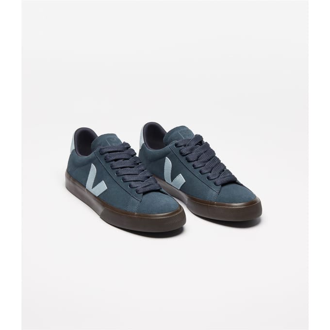 Veja Campo Suède Dames Nautico Staal Eagle Sneakers