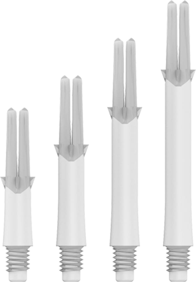 L-Style L-Shaft Locked Straight White - Dart Shafts